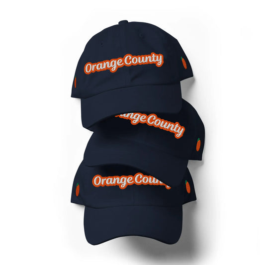 "Orange County" Curved Visor Dad Hat – Stylish Unisex Streetwear Hat 