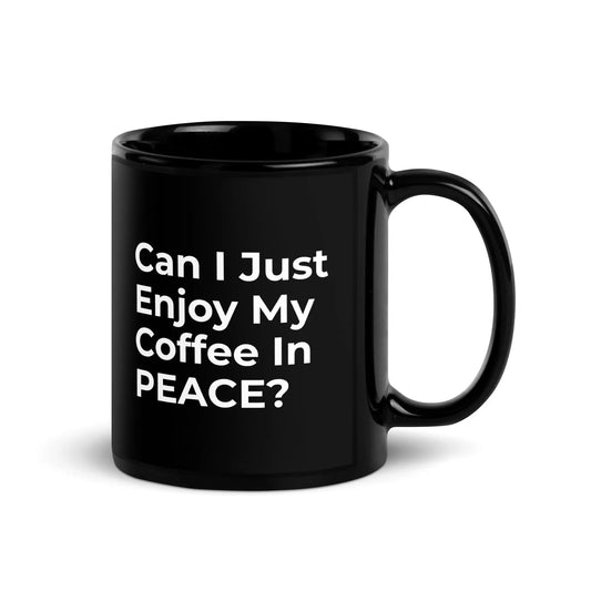  Ceramic Black Glossy Mug