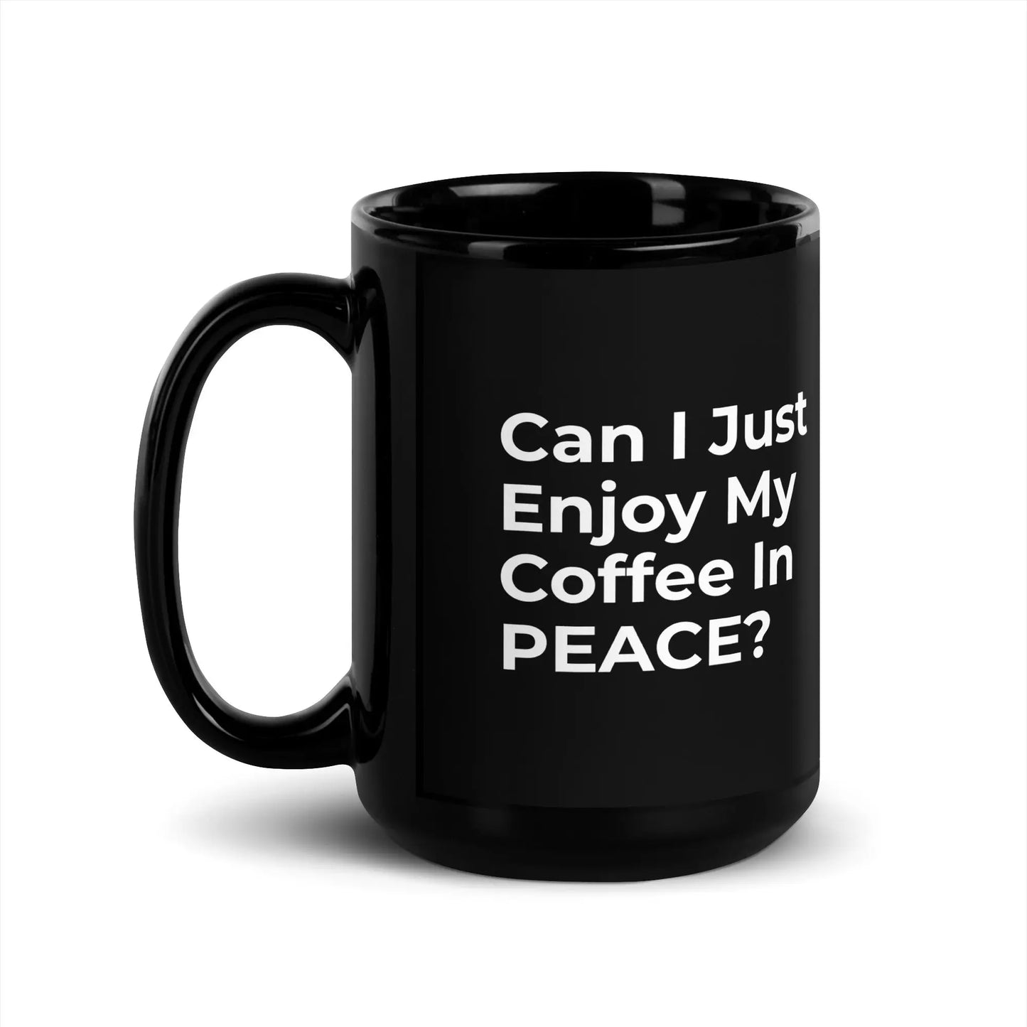  Ceramic Black Glossy Mug