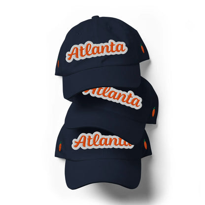 "Atlanta" Curved Visor Casual Dad Hat – Comfortable Headwear 