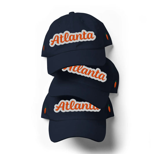 "Atlanta" Curved Visor Casual Dad Hat – Comfortable Headwear 